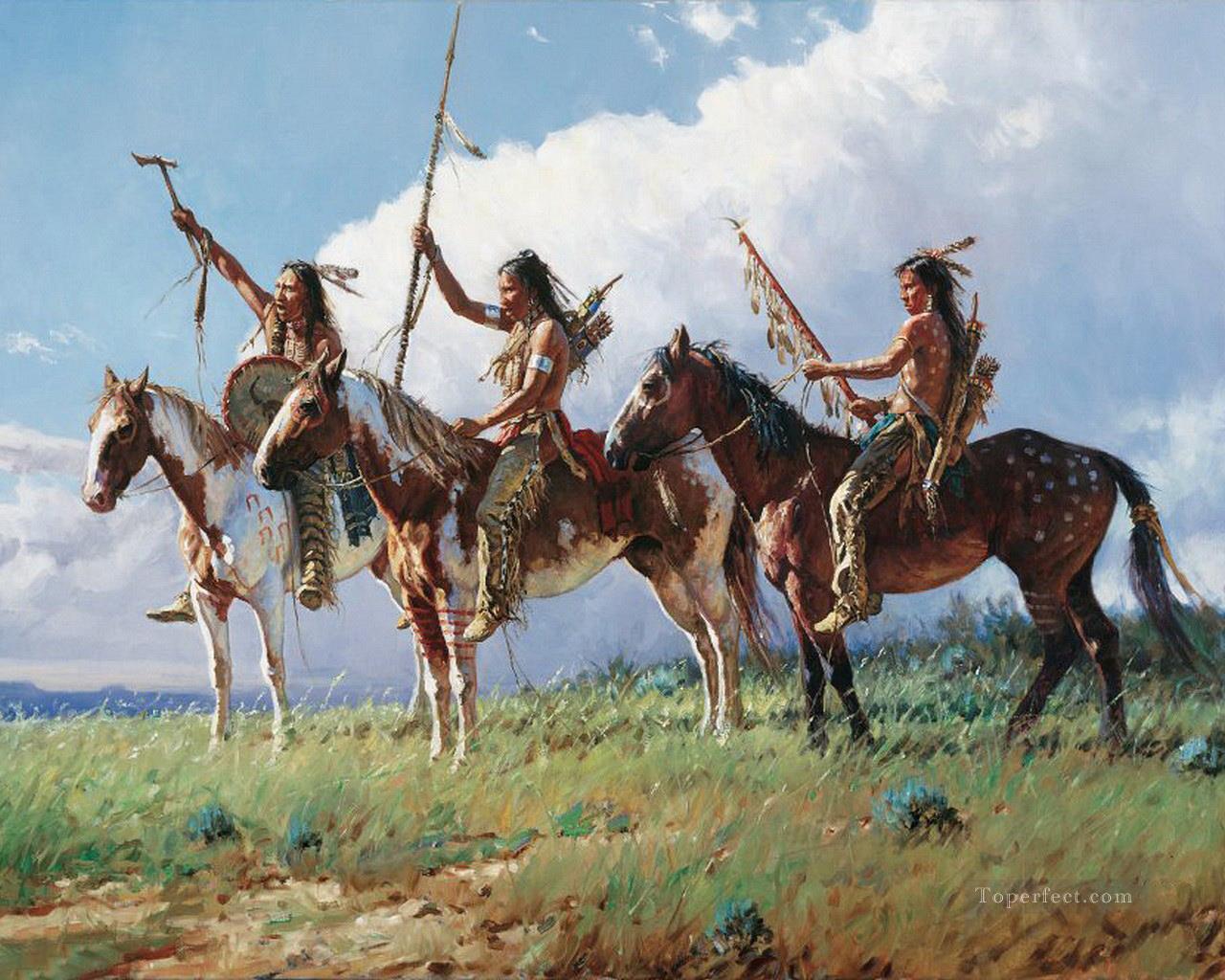 western American Indians 31 Oil Paintings